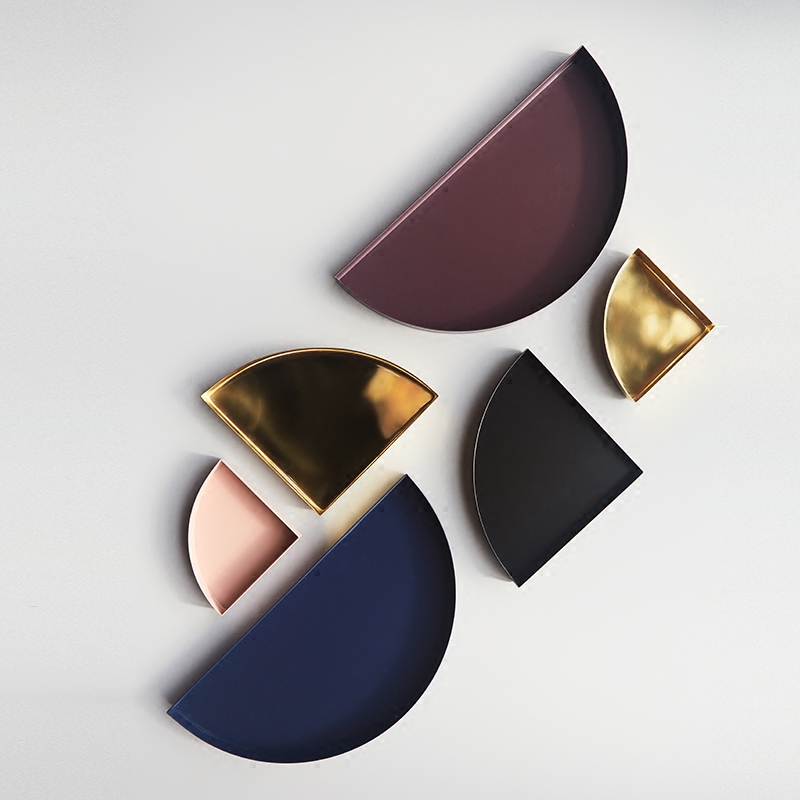  UNITY 黃銅七巧板、胡桃木托盤